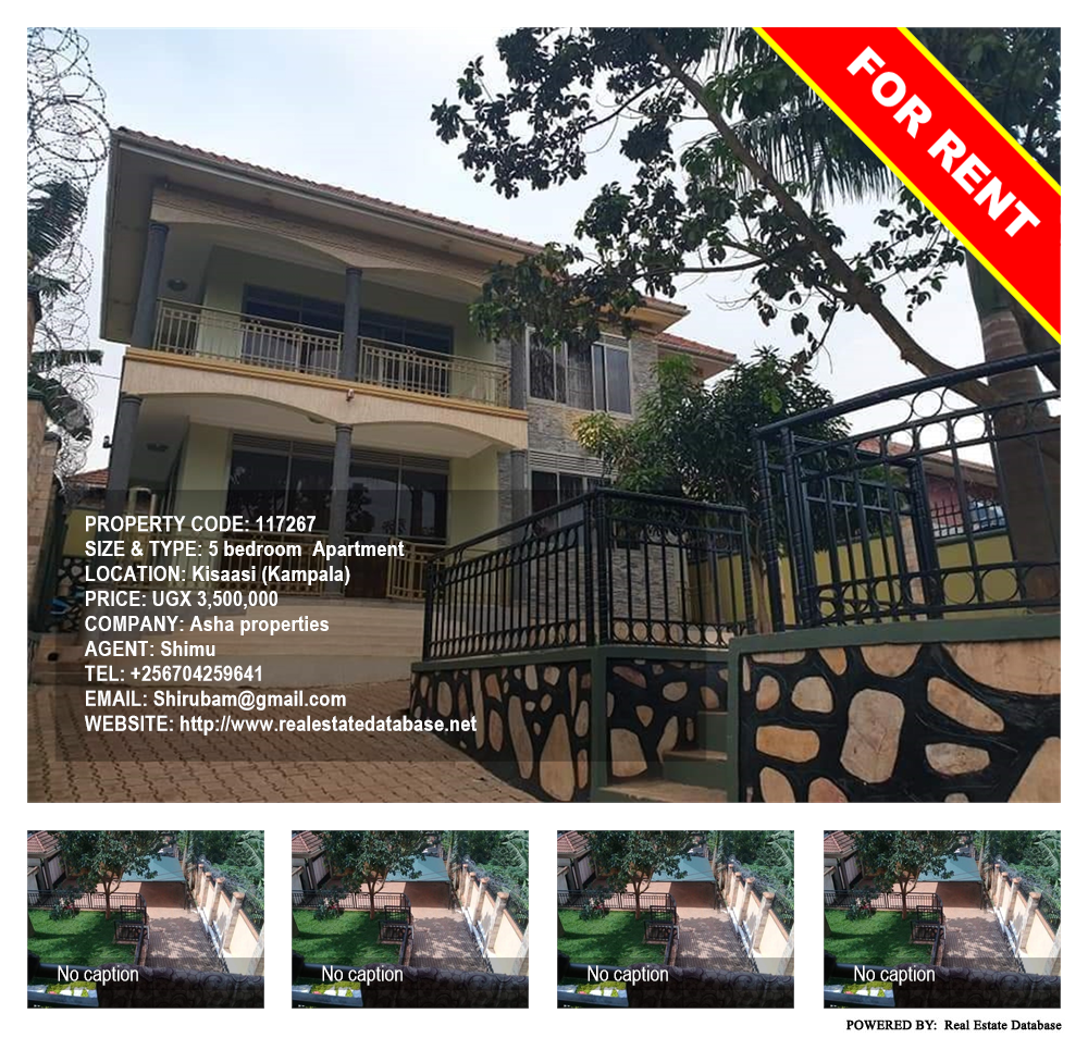 5 bedroom Apartment  for rent in Kisaasi Kampala Uganda, code: 117267