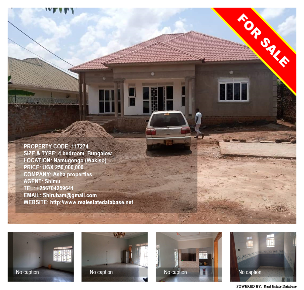 4 bedroom Bungalow  for sale in Namugongo Wakiso Uganda, code: 117274