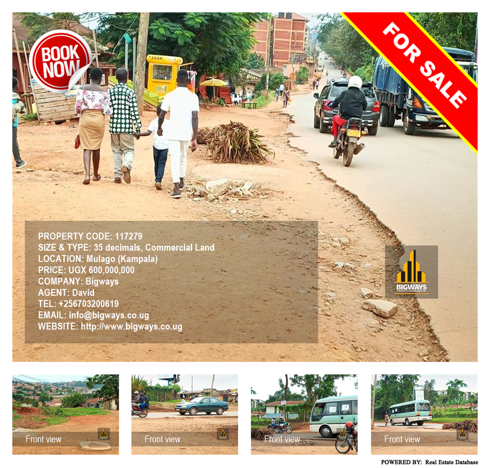 Commercial Land  for sale in Mulago Kampala Uganda, code: 117279
