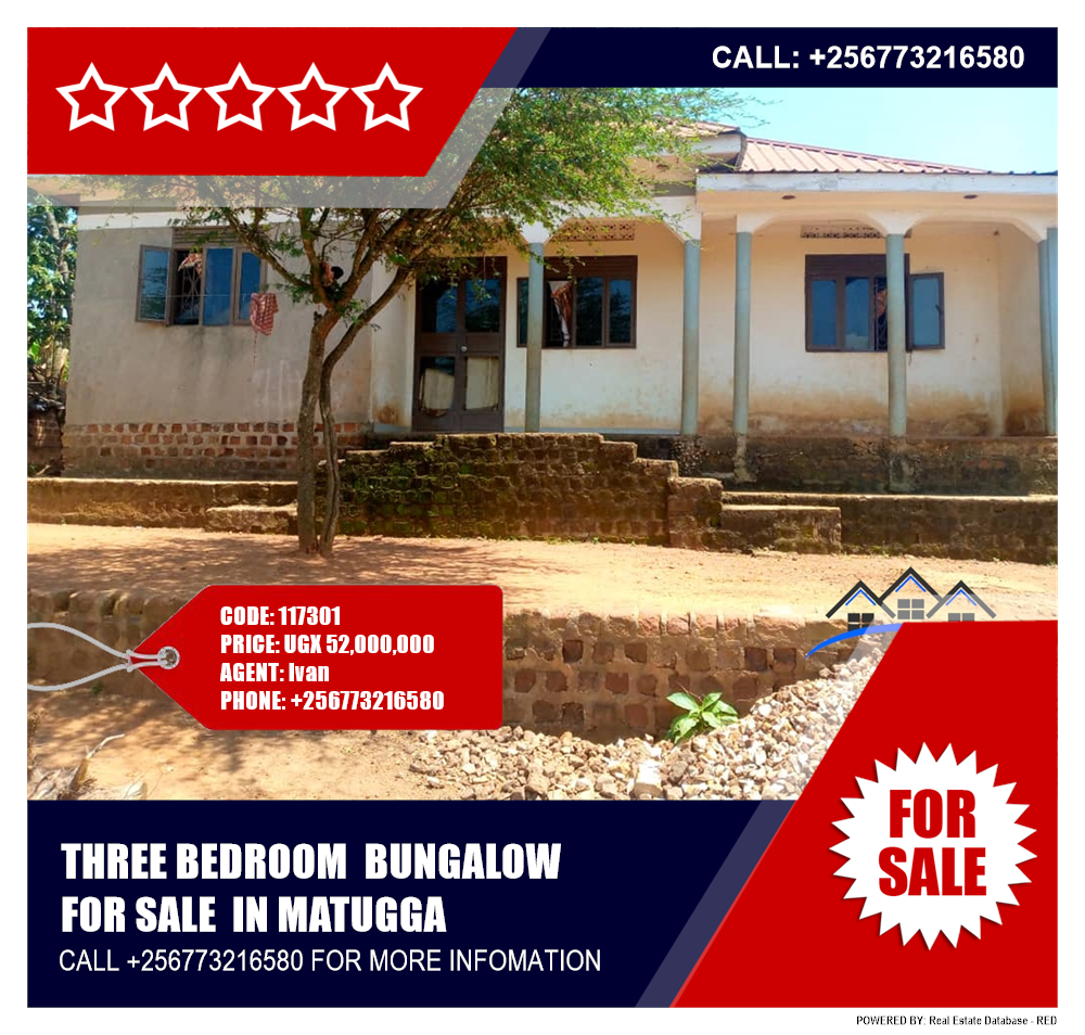 3 bedroom Bungalow  for sale in Matugga Wakiso Uganda, code: 117301