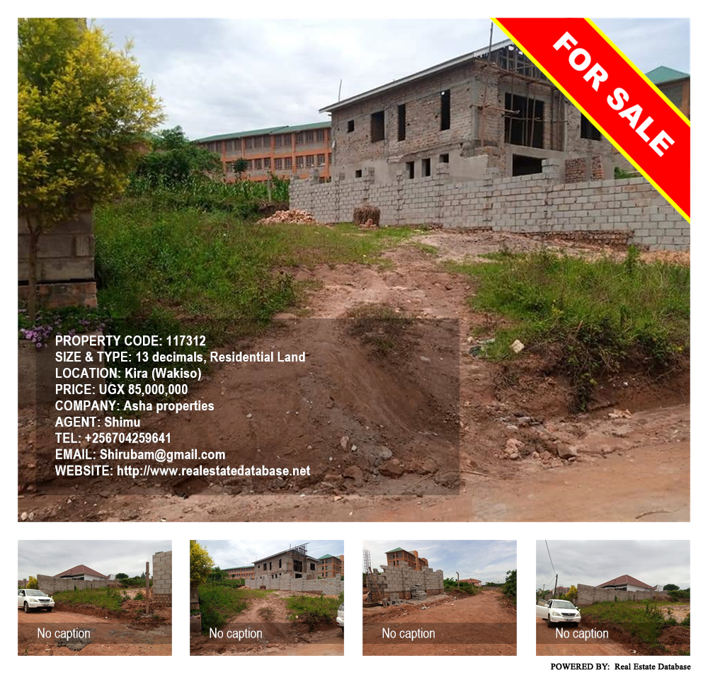 Residential Land  for sale in Kira Wakiso Uganda, code: 117312