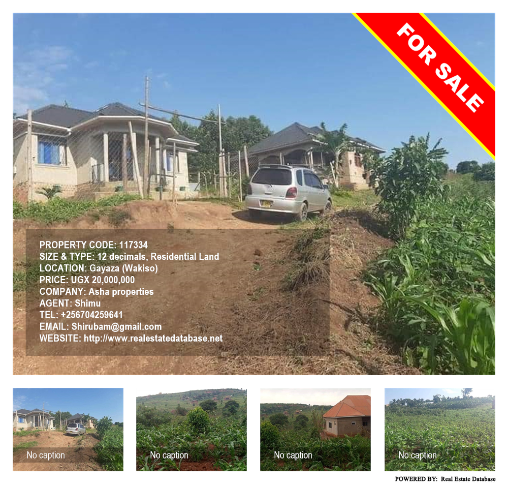 Residential Land  for sale in Gayaza Wakiso Uganda, code: 117334
