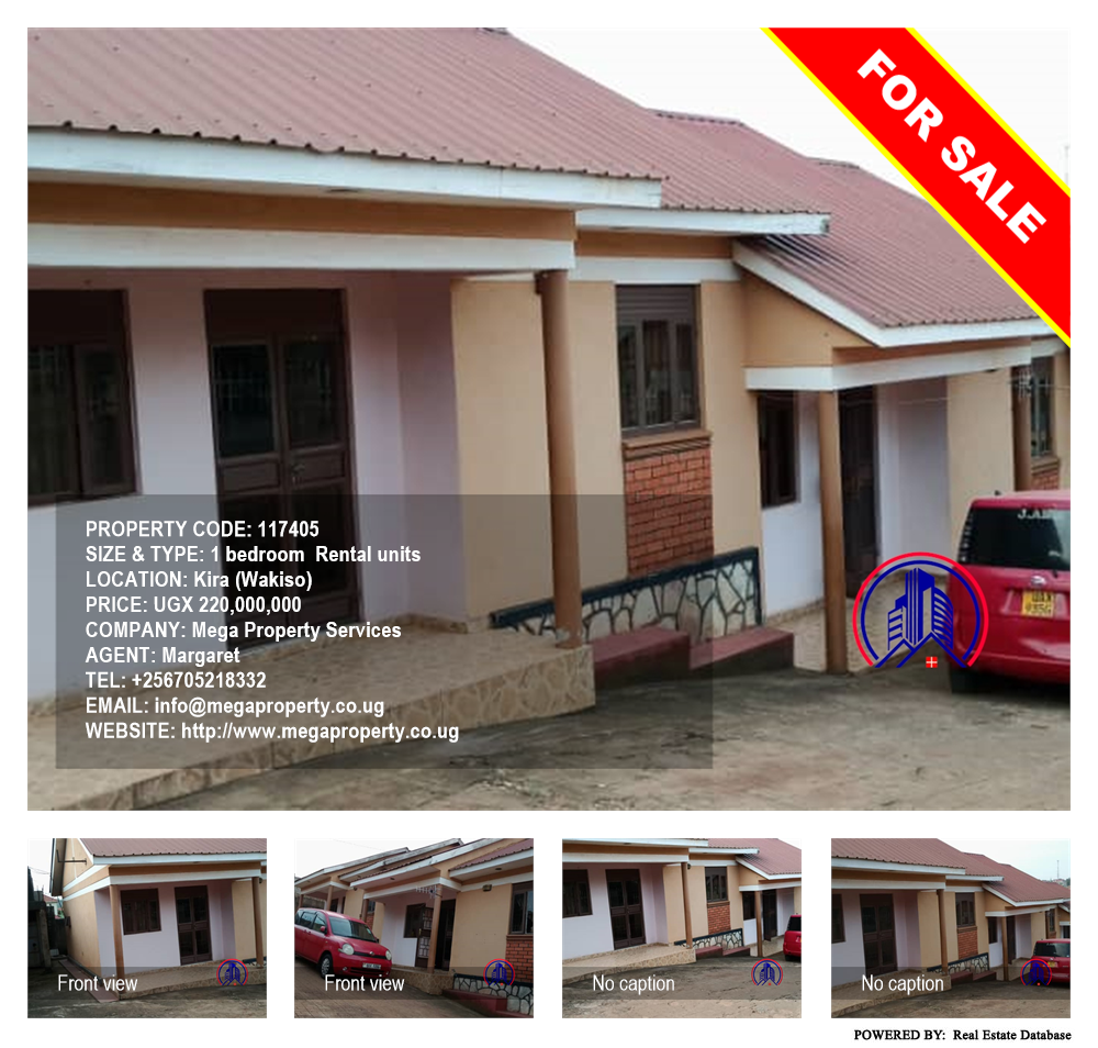 1 bedroom Rental units  for sale in Kira Wakiso Uganda, code: 117405