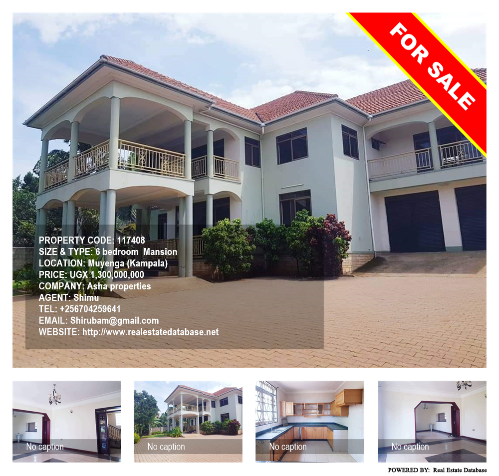 6 bedroom Mansion  for sale in Muyenga Kampala Uganda, code: 117408