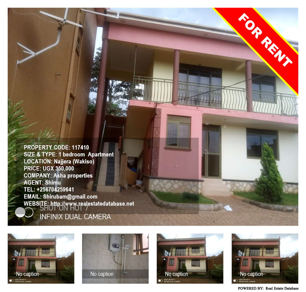 1 bedroom Apartment  for rent in Najjera Wakiso Uganda, code: 117410