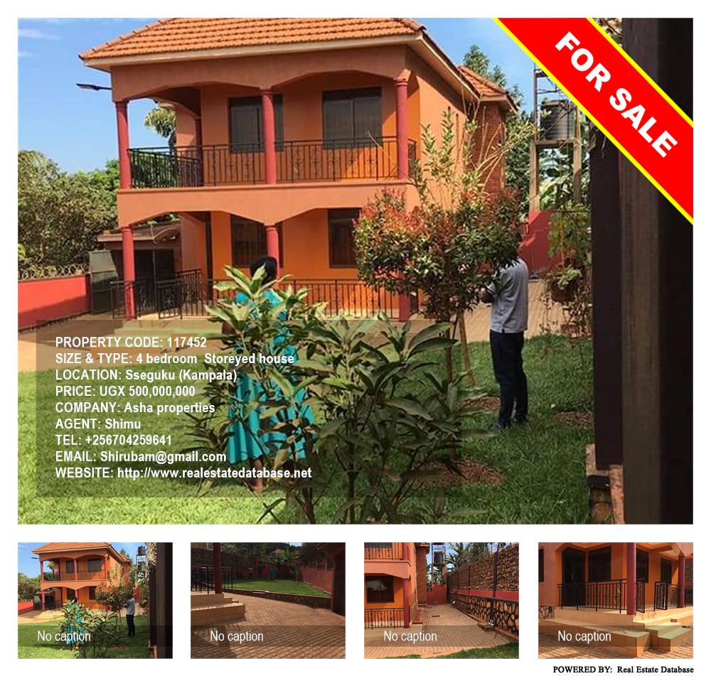 4 bedroom Storeyed house  for sale in Seguku Kampala Uganda, code: 117452
