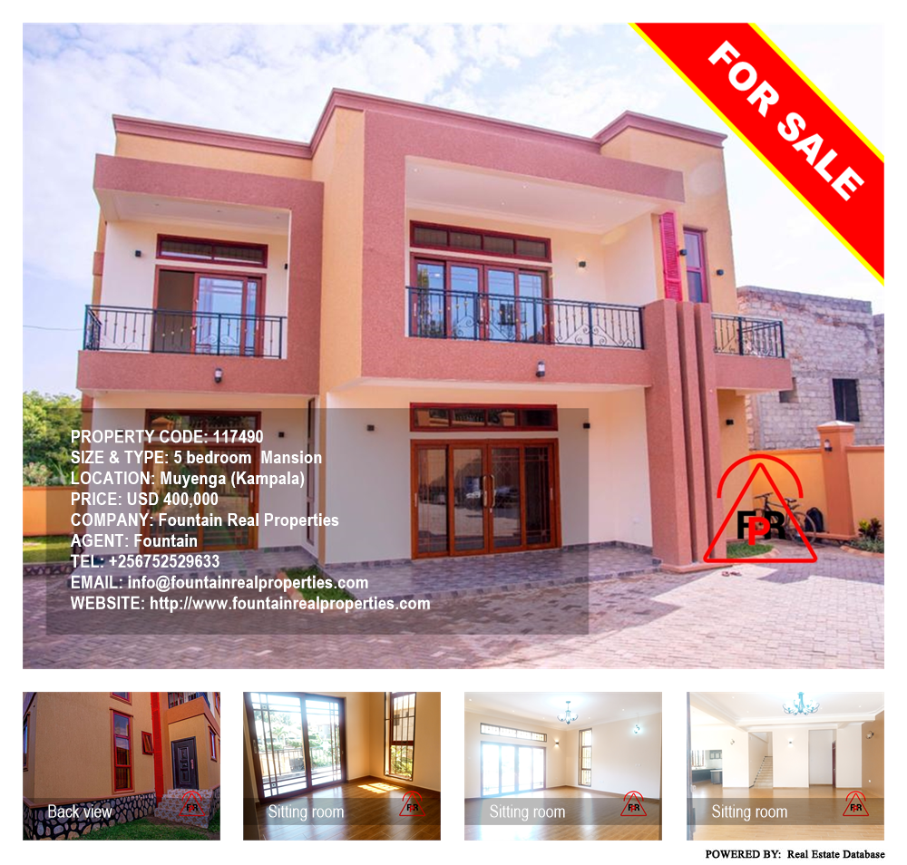 5 bedroom Mansion  for sale in Muyenga Kampala Uganda, code: 117490