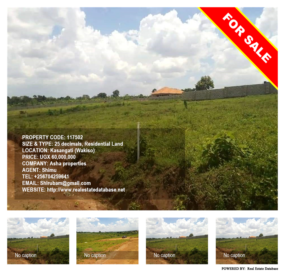 Residential Land  for sale in Kasangati Wakiso Uganda, code: 117502