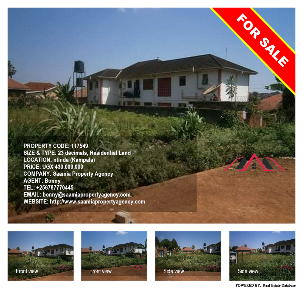 Residential Land  for sale in Ntinda Kampala Uganda, code: 117549