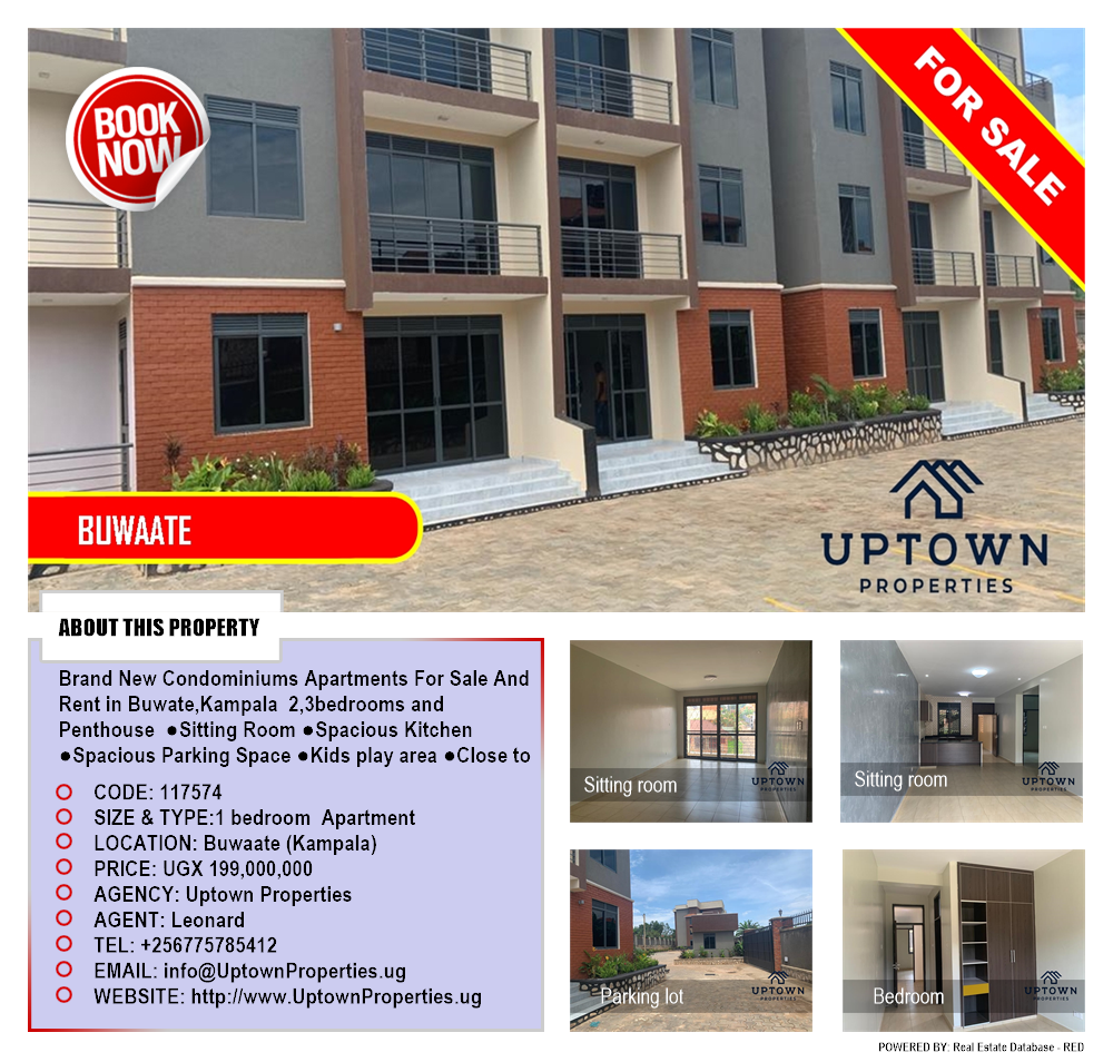 1 bedroom Apartment  for sale in Buwaate Kampala Uganda, code: 117574