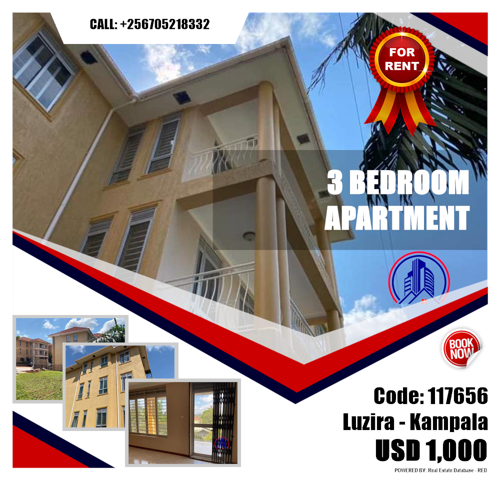 3 bedroom Apartment  for rent in Luzira Kampala Uganda, code: 117656