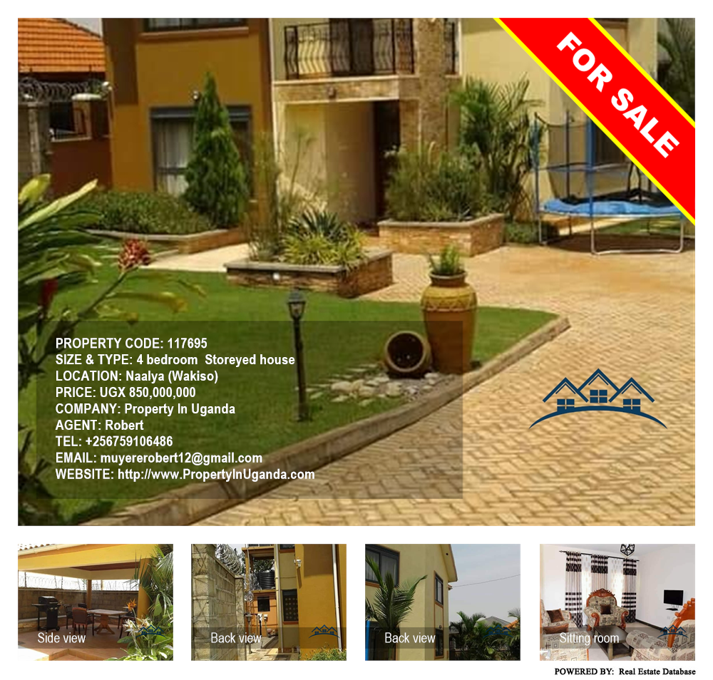 4 bedroom Storeyed house  for sale in Naalya Wakiso Uganda, code: 117695