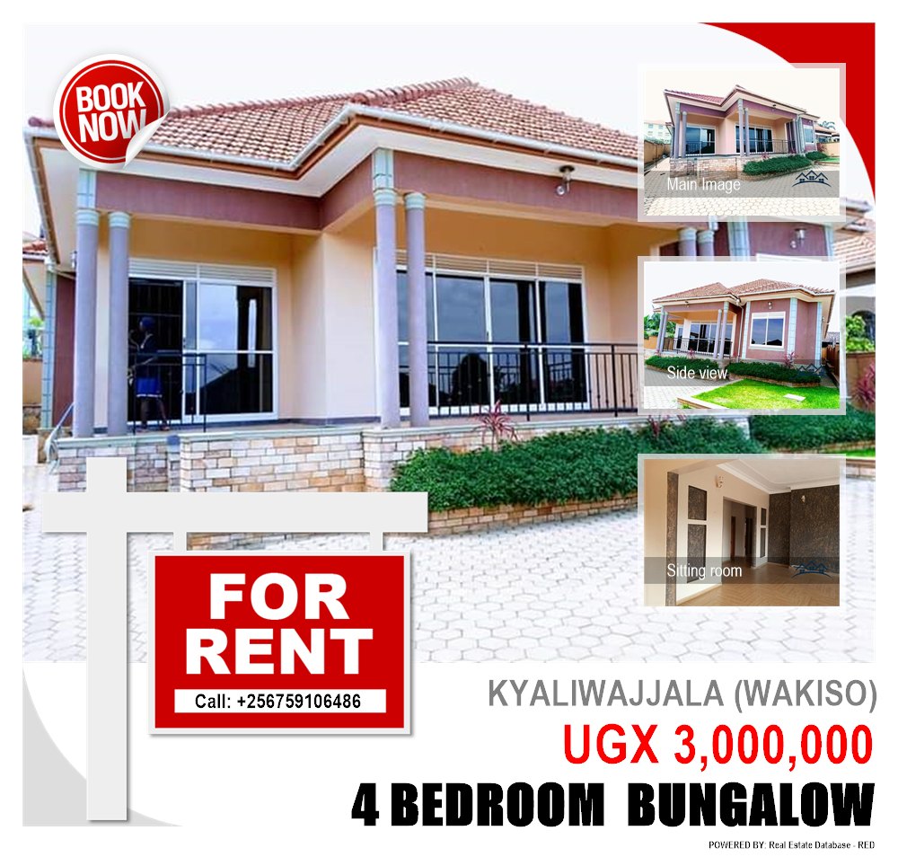 4 bedroom Bungalow  for rent in Kyaliwajjala Wakiso Uganda, code: 117738