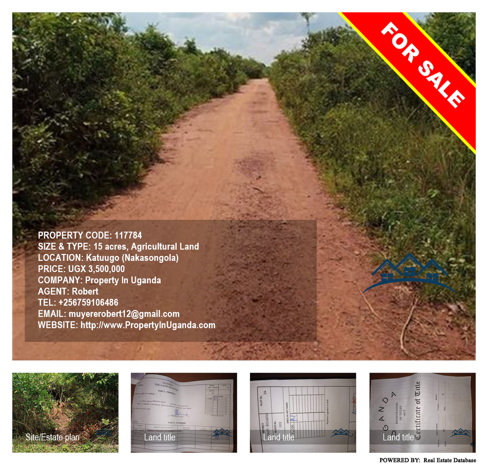 Agricultural Land  for sale in Katuugo Nakasongola Uganda, code: 117784