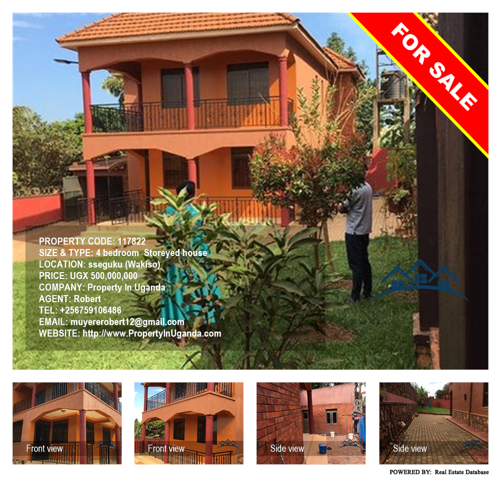 4 bedroom Storeyed house  for sale in Seguku Wakiso Uganda, code: 117822