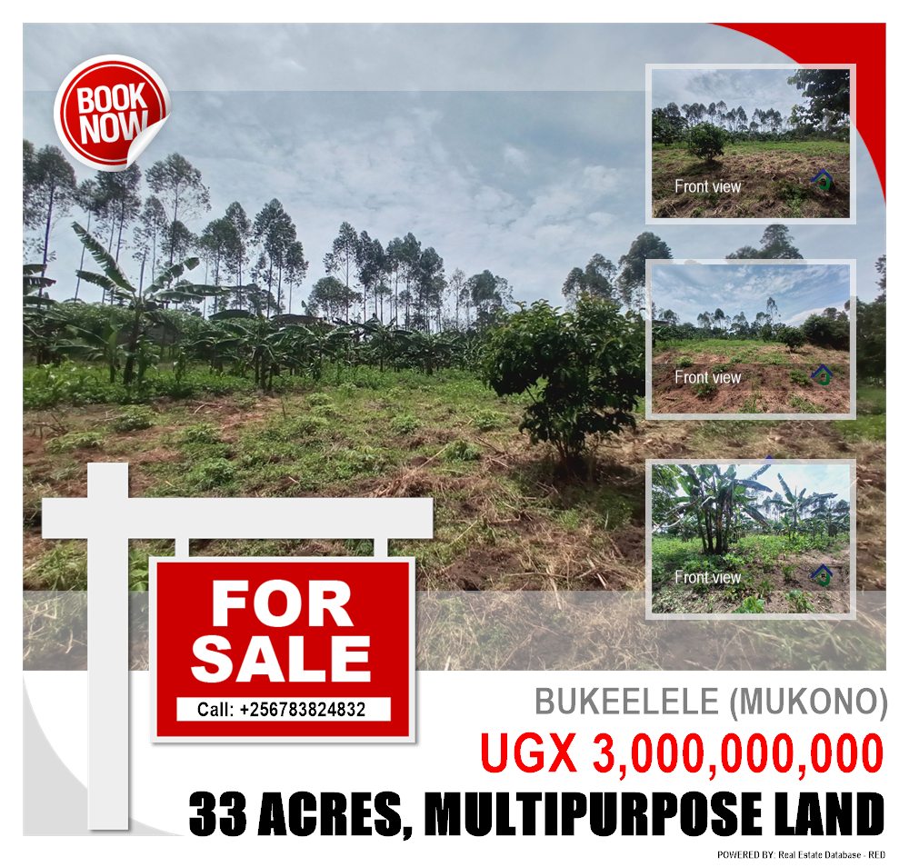 Multipurpose Land  for sale in Bukeelele Mukono Uganda, code: 117840