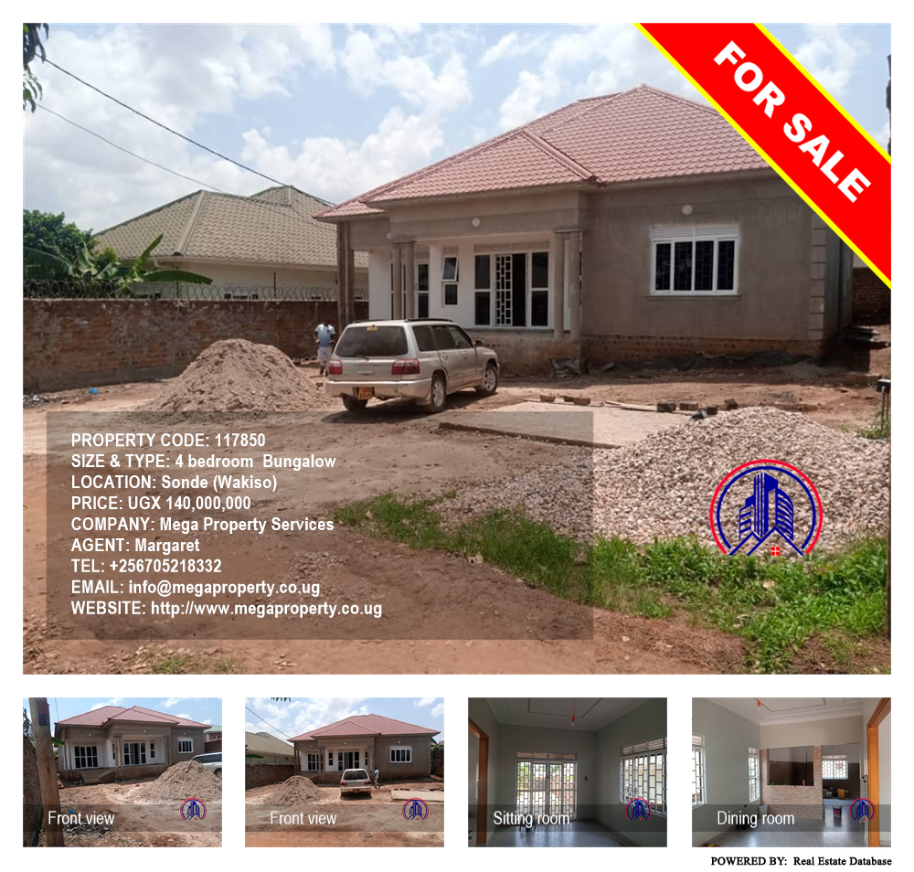 4 bedroom Bungalow  for sale in Sonde Wakiso Uganda, code: 117850