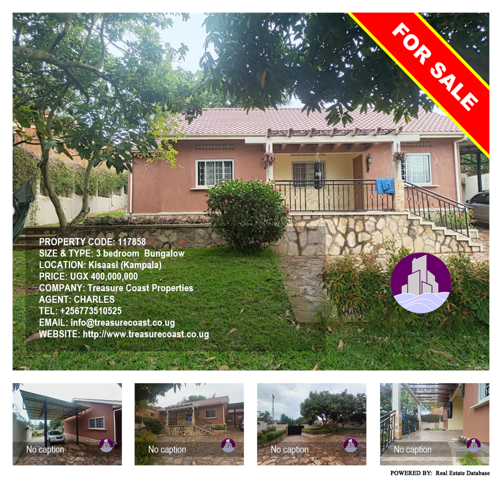 3 bedroom Bungalow  for sale in Kisaasi Kampala Uganda, code: 117858