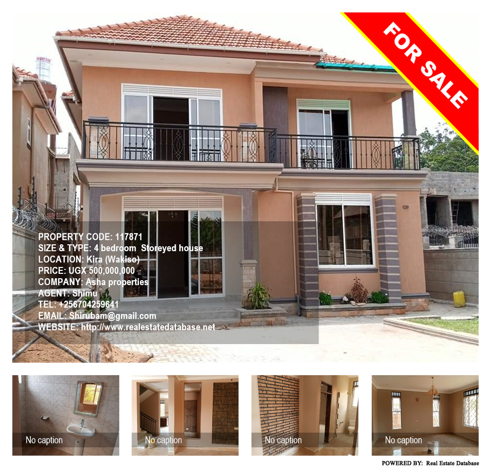 4 bedroom Storeyed house  for sale in Kira Wakiso Uganda, code: 117871
