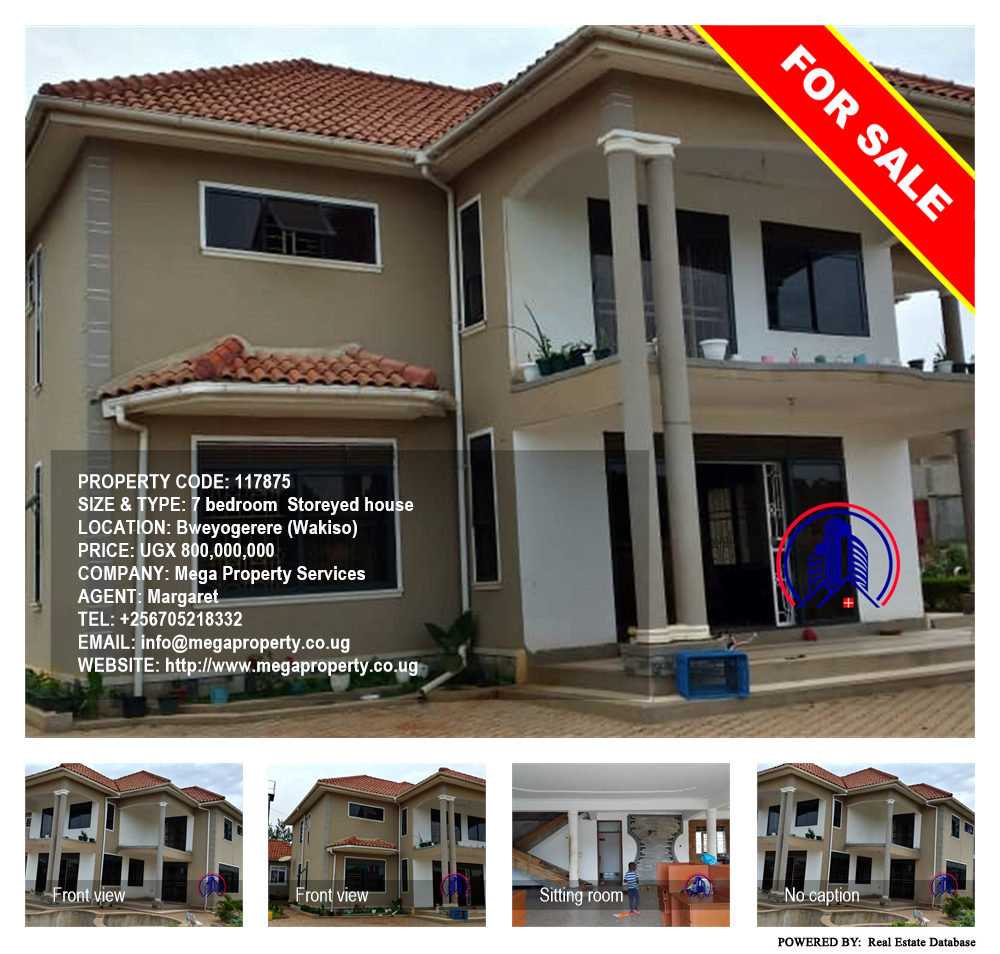 7 bedroom Storeyed house  for sale in Bweyogerere Wakiso Uganda, code: 117875