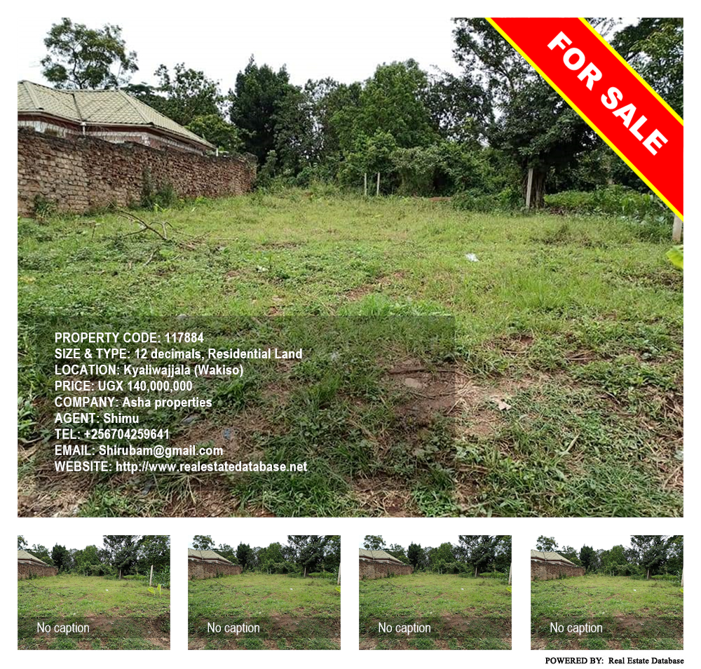 Residential Land  for sale in Kyaliwajjala Wakiso Uganda, code: 117884