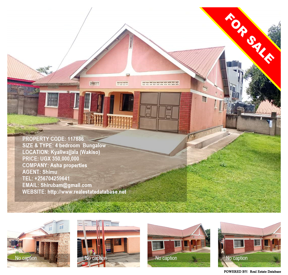 4 bedroom Bungalow  for sale in Kyaliwajjala Wakiso Uganda, code: 117886