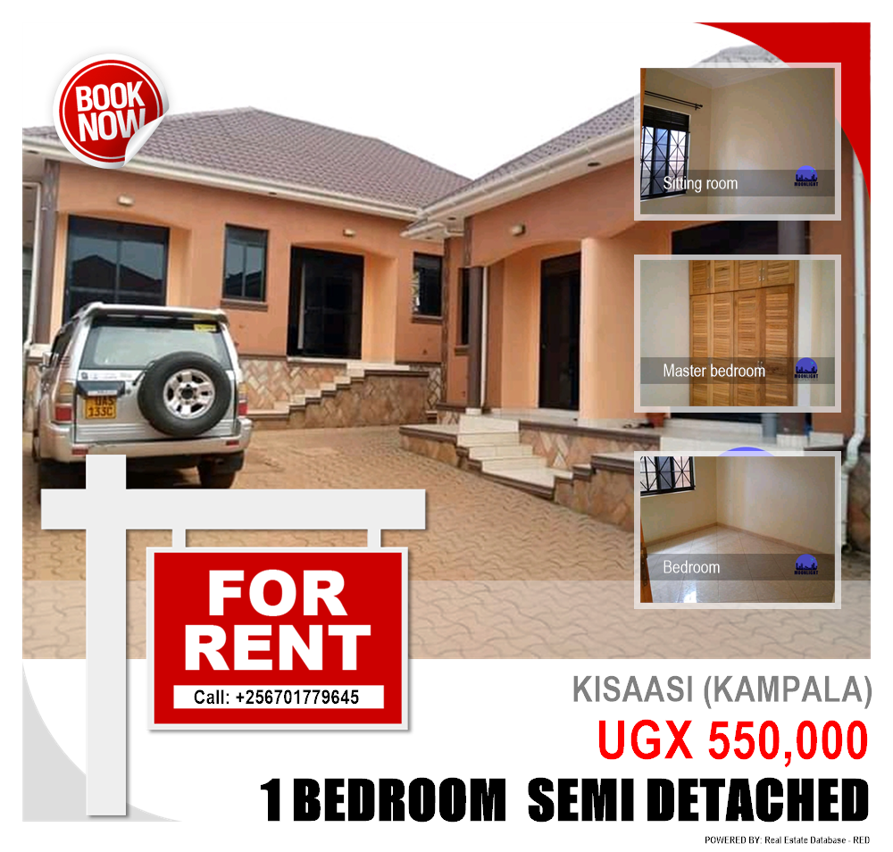 1 bedroom Semi Detached  for rent in Kisaasi Kampala Uganda, code: 117916
