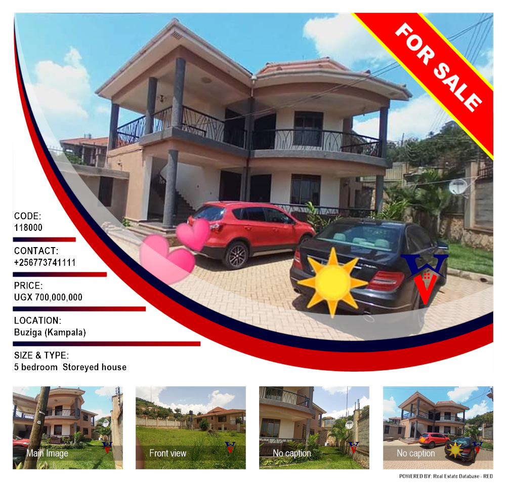 5 bedroom Storeyed house  for sale in Buziga Kampala Uganda, code: 118000