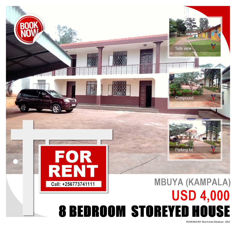 8 bedroom Storeyed house  for rent in Mbuya Kampala Uganda, code: 118020