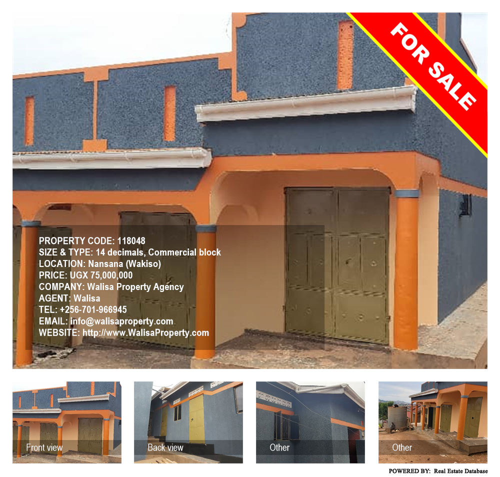 Commercial block  for sale in Nansana Wakiso Uganda, code: 118048