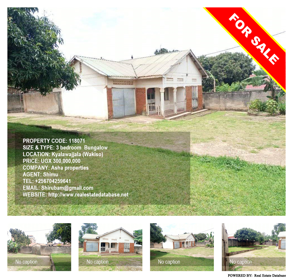 3 bedroom Bungalow  for sale in Kyaliwajjala Wakiso Uganda, code: 118071