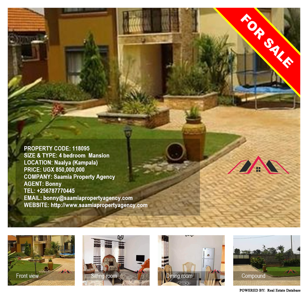 4 bedroom Mansion  for sale in Naalya Kampala Uganda, code: 118095