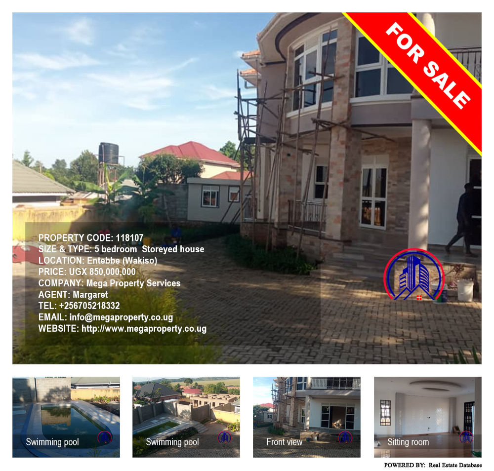 5 bedroom Storeyed house  for sale in Entebbe Wakiso Uganda, code: 118107