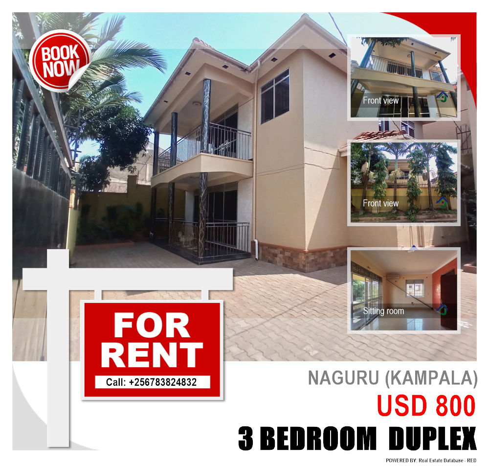3 bedroom Duplex  for rent in Naguru Kampala Uganda, code: 118143