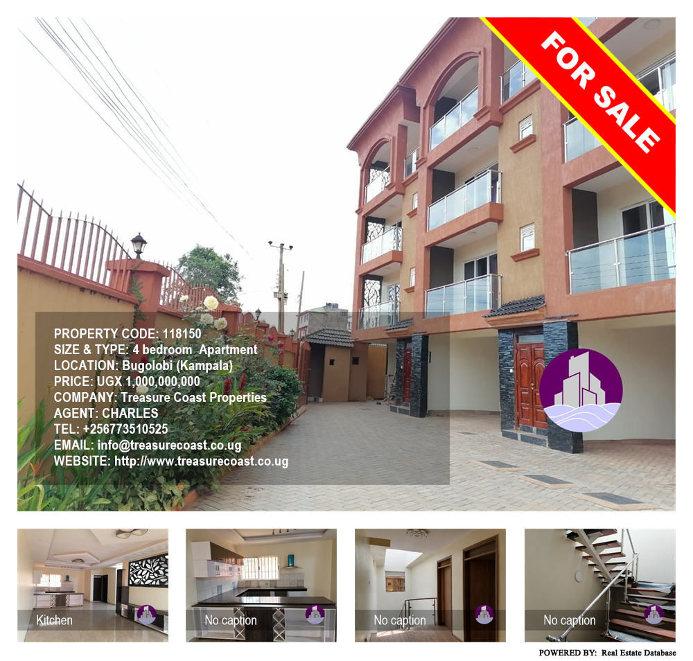 4 bedroom Apartment  for sale in Bugoloobi Kampala Uganda, code: 118150