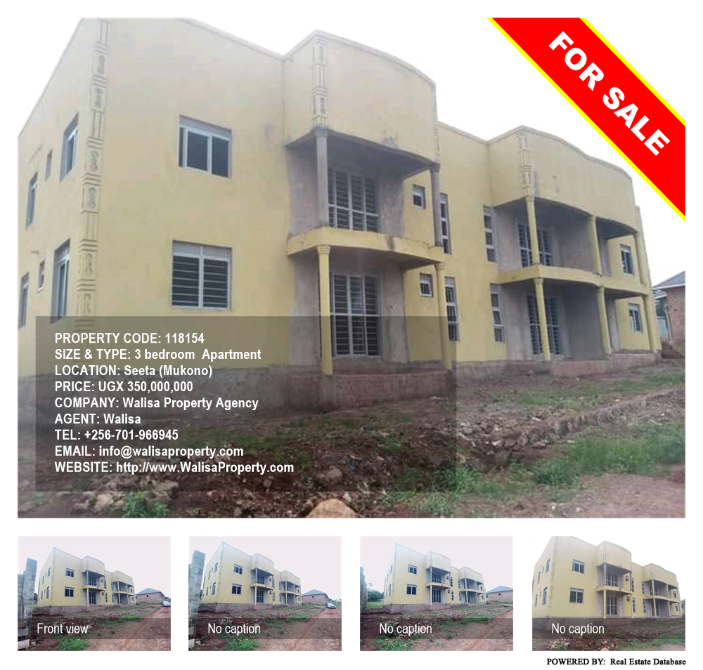 3 bedroom Apartment  for sale in Seeta Mukono Uganda, code: 118154
