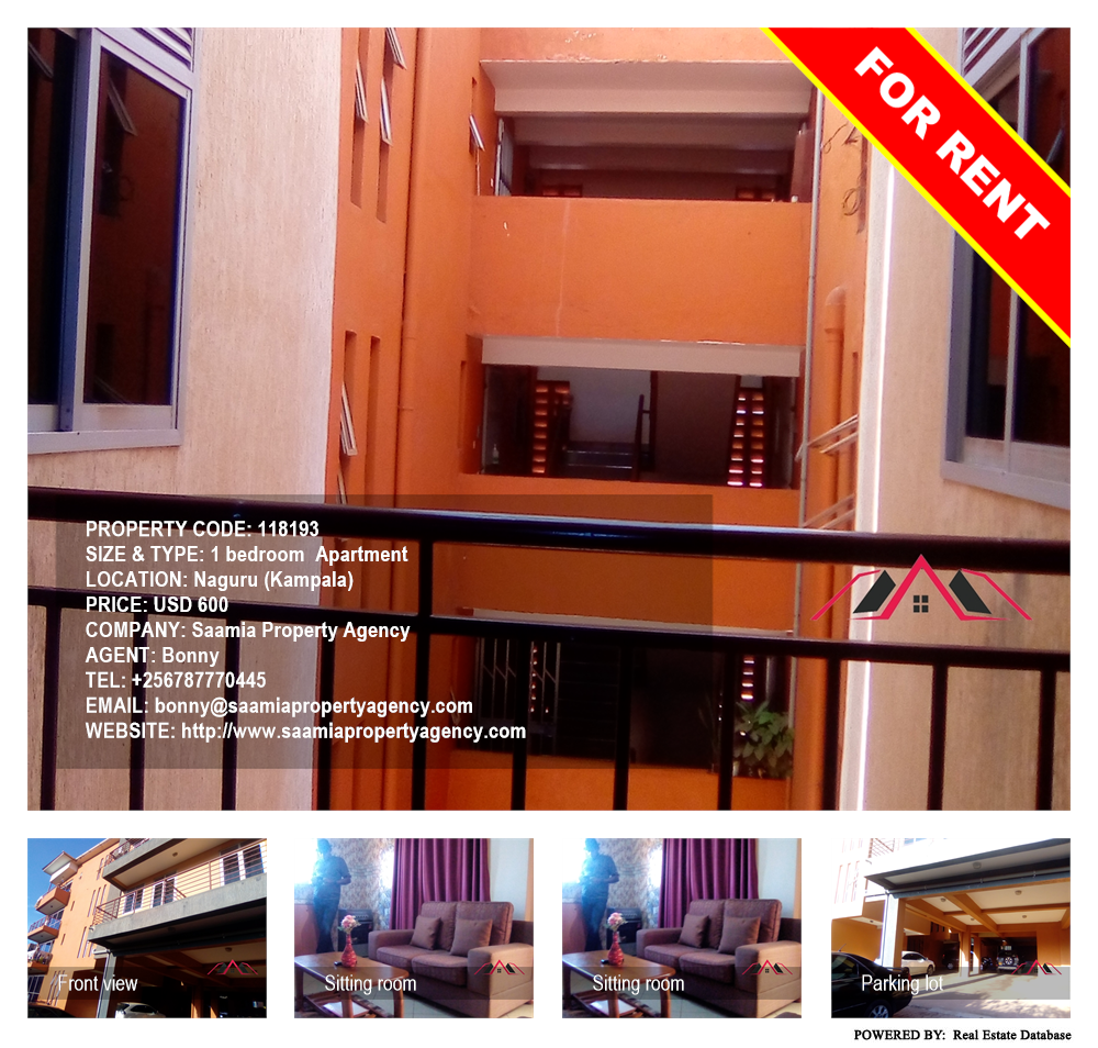 1 bedroom Apartment  for rent in Naguru Kampala Uganda, code: 118193