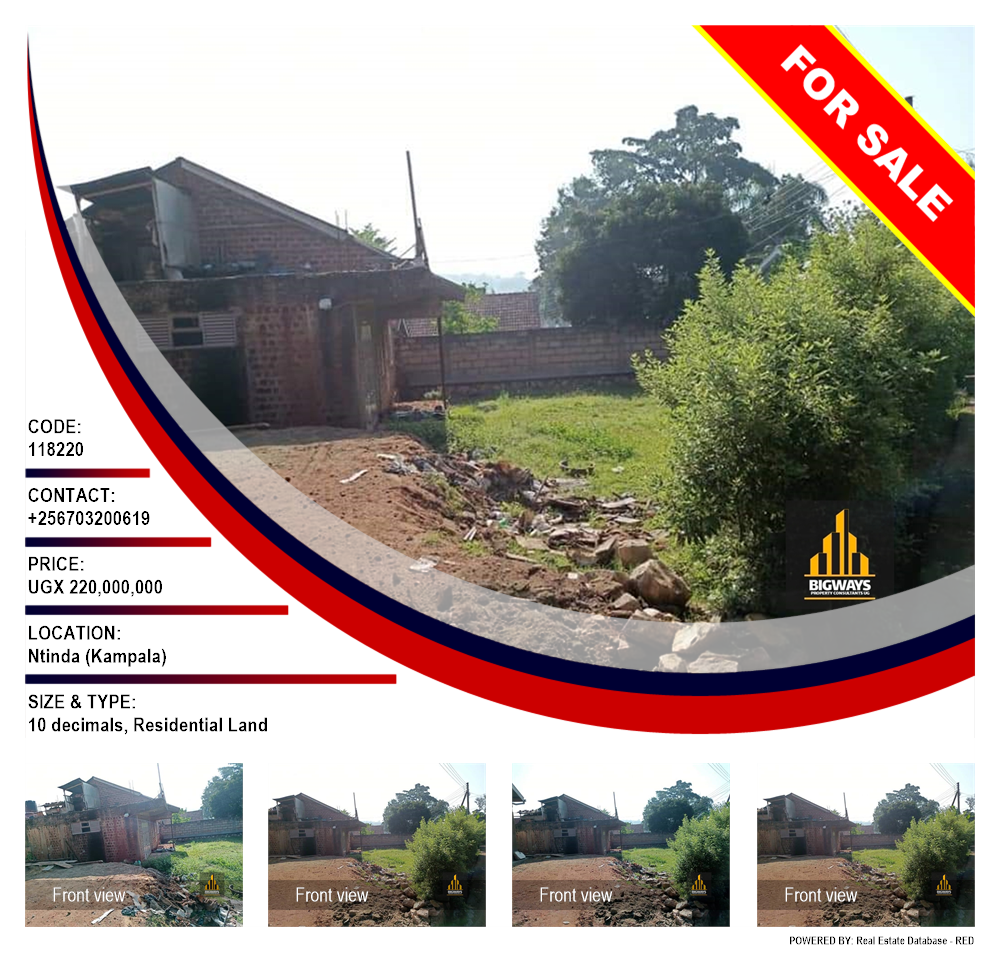 Residential Land  for sale in Ntinda Kampala Uganda, code: 118220