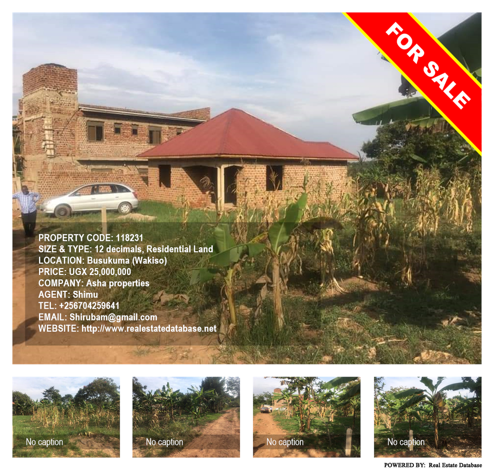 Residential Land  for sale in Busukuma Wakiso Uganda, code: 118231