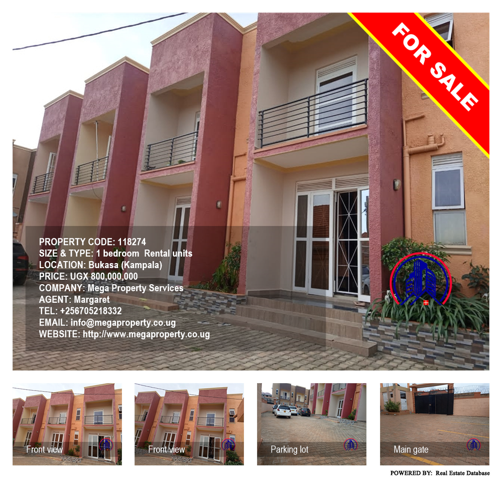 1 bedroom Rental units  for sale in Bukasa Kampala Uganda, code: 118274
