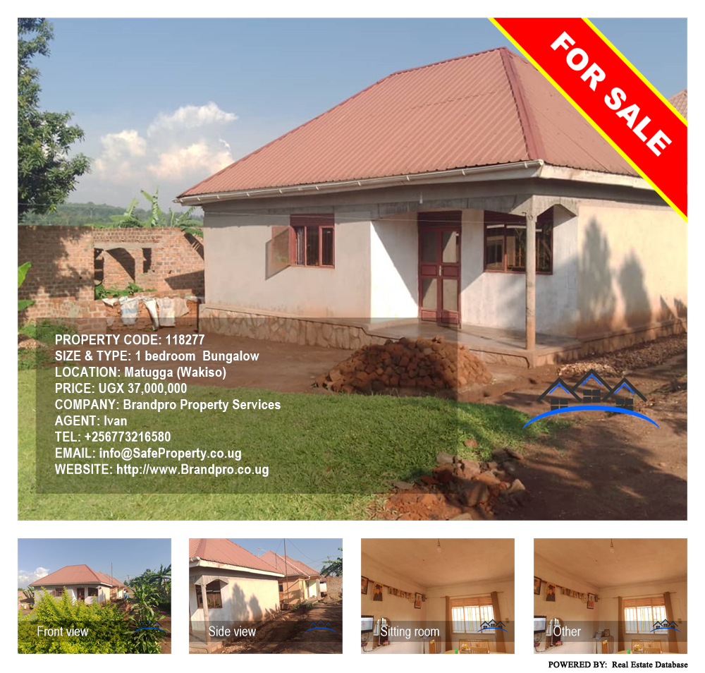 1 bedroom Bungalow  for sale in Matugga Wakiso Uganda, code: 118277