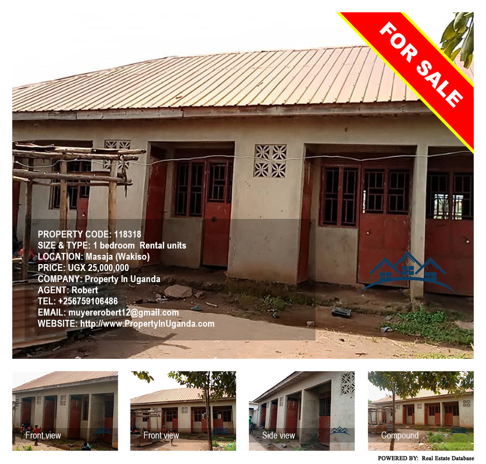 1 bedroom Rental units  for sale in Masaja Wakiso Uganda, code: 118318