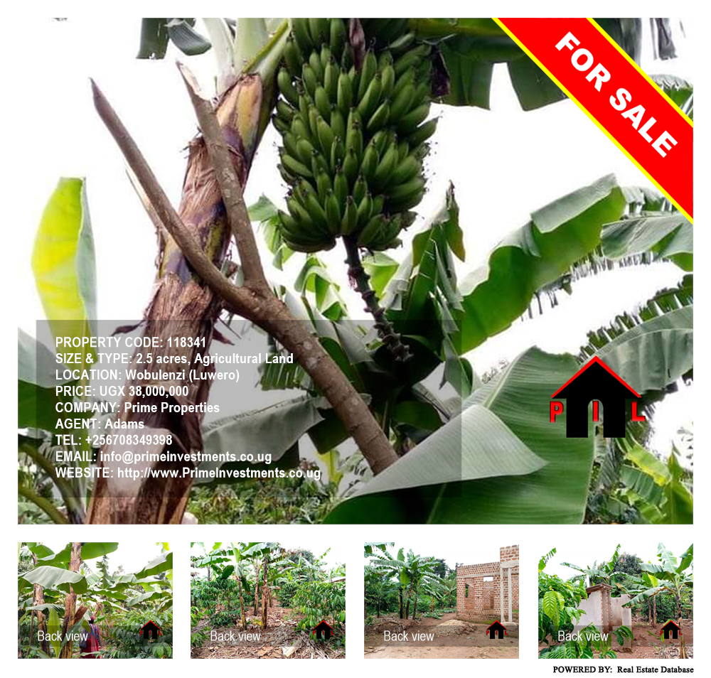 Agricultural Land  for sale in Wobulenzi Luweero Uganda, code: 118341