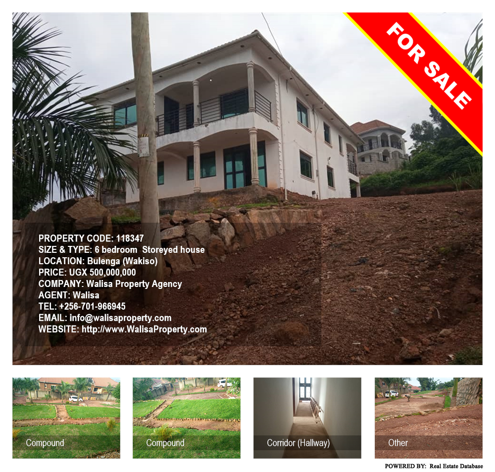6 bedroom Storeyed house  for sale in Bulenga Wakiso Uganda, code: 118347
