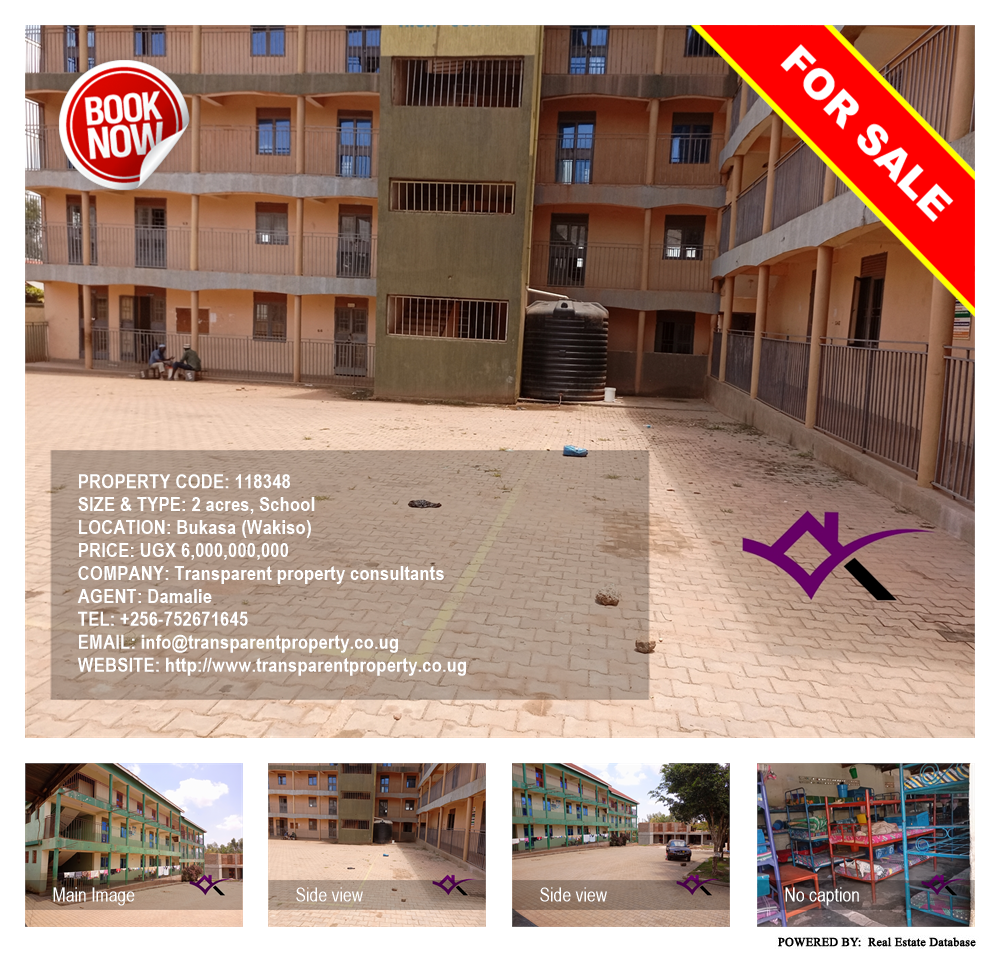 School  for sale in Bukasa Wakiso Uganda, code: 118348