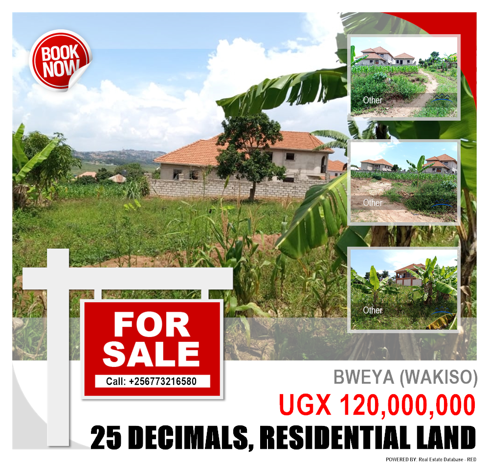 Residential Land  for sale in Bweya Wakiso Uganda, code: 118349