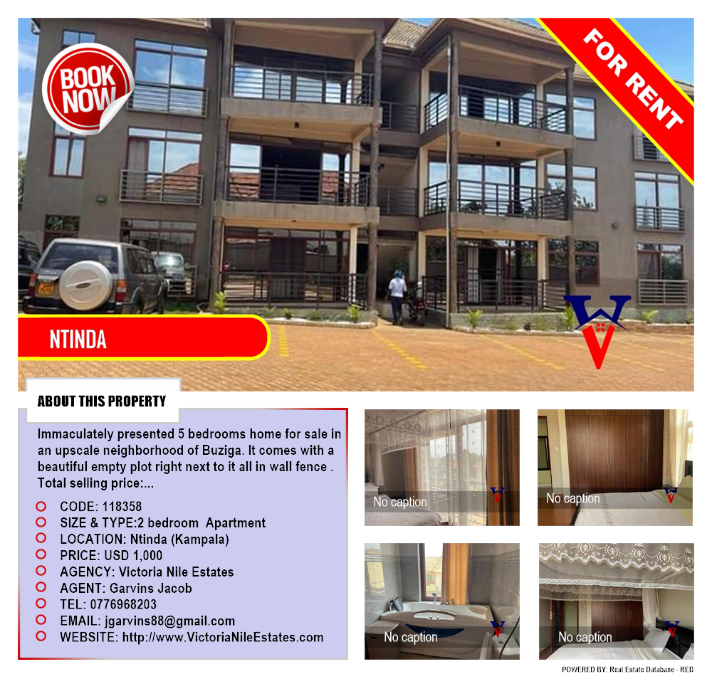 2 bedroom Apartment  for rent in Ntinda Kampala Uganda, code: 118358