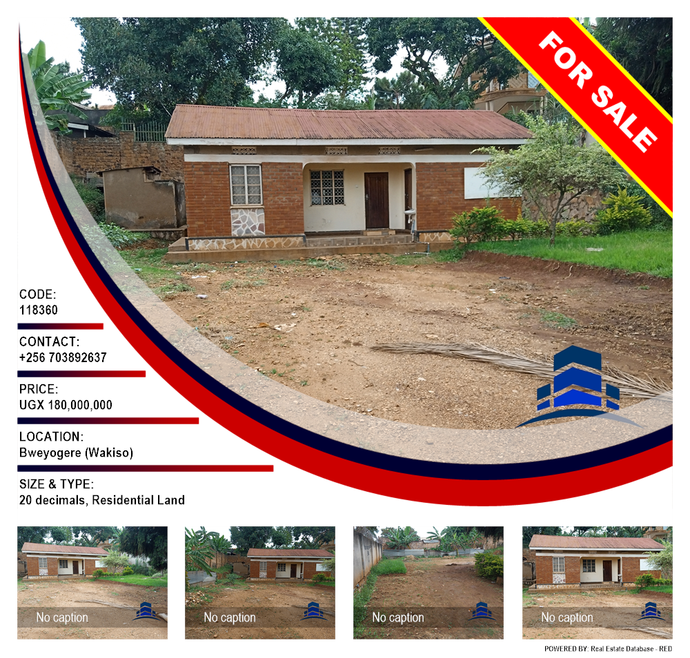 Residential Land  for sale in Bweyogerere Wakiso Uganda, code: 118360