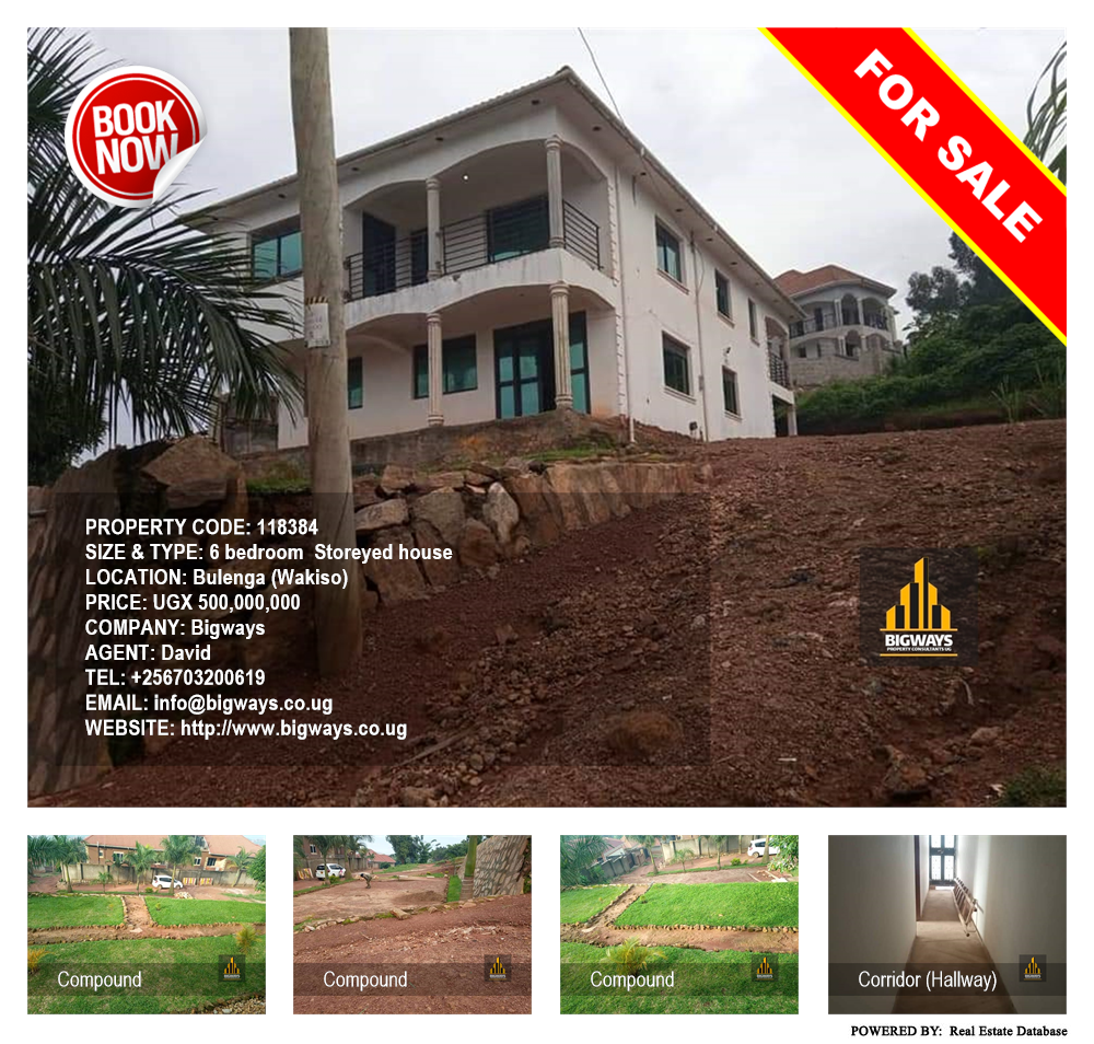 6 bedroom Storeyed house  for sale in Bulenga Wakiso Uganda, code: 118384