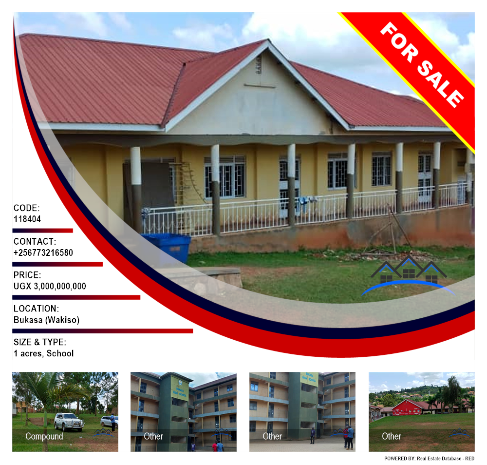 School  for sale in Bukasa Wakiso Uganda, code: 118404